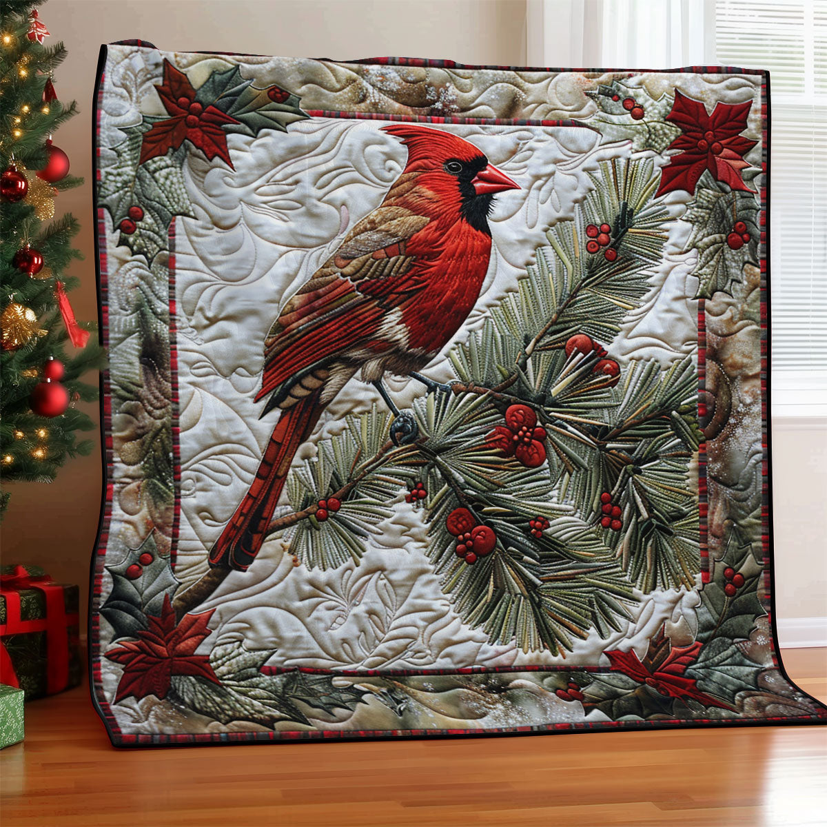 Christmas Cardinal SR1908050CL Quilt