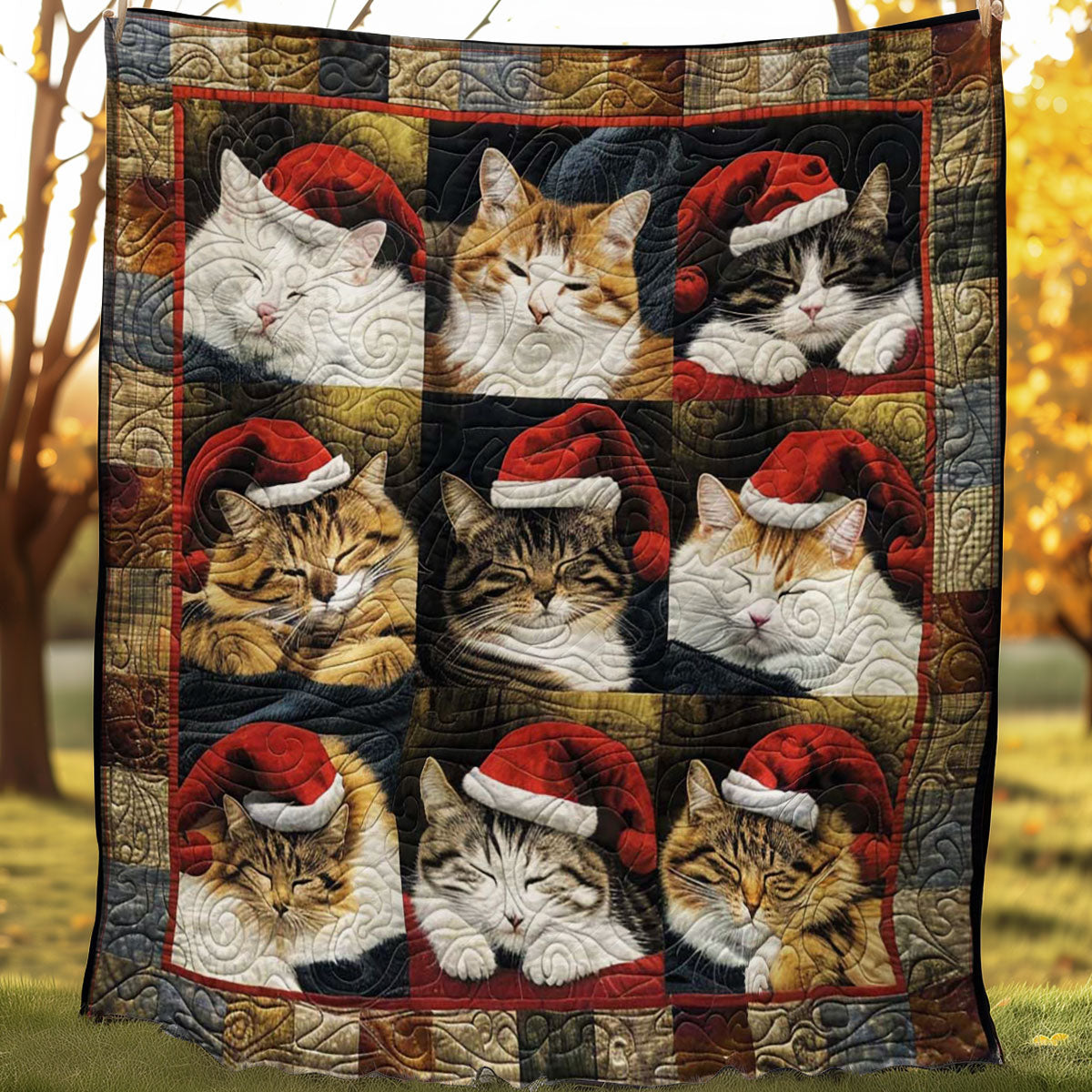 Christmas Cats Slumber WN1508104CL Quilt