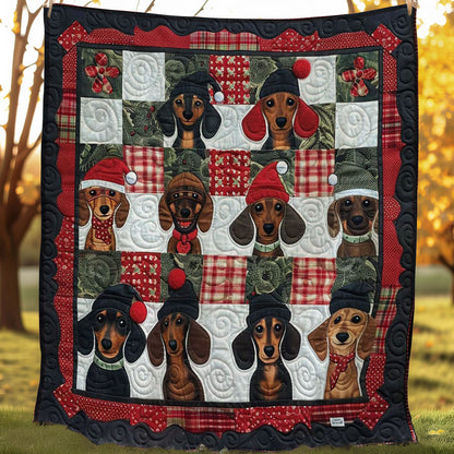 Christmas Dachshund Magic WN1508075CL Quilt