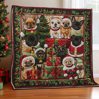 Christmas French Bulldog SR2008054CL Quilt