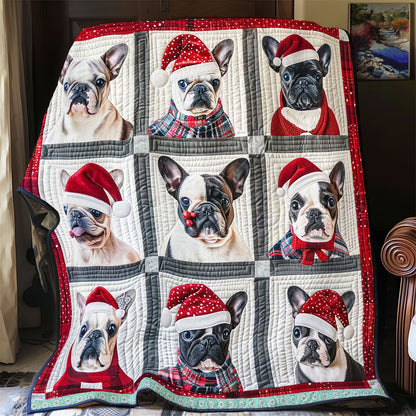 Christmas French Bulldog WN1609077CL Quilt