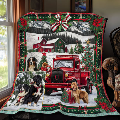 Christmas Pup Love WN3008034CL Quilt