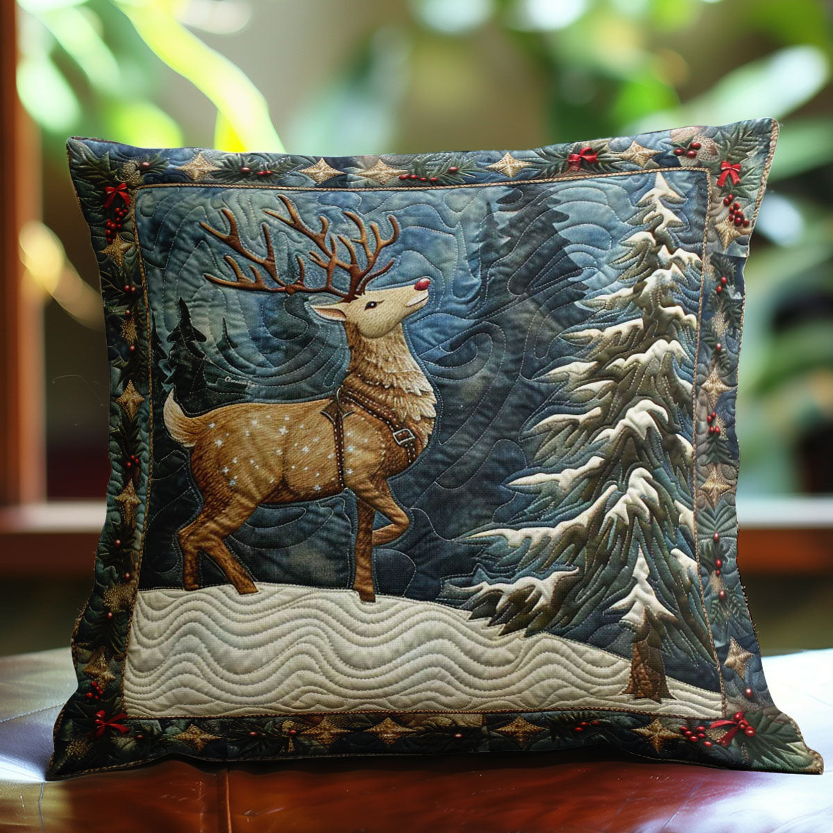 Christmas Rudolph WN2907053CL Pillow Case