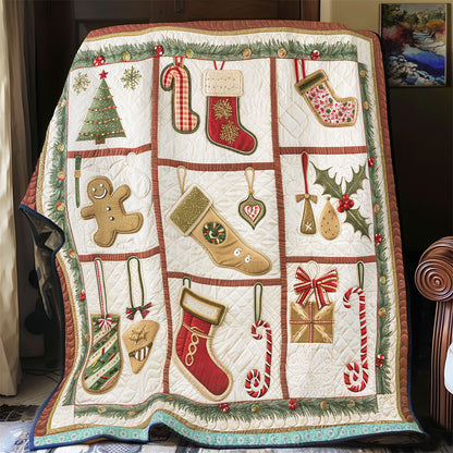 Christmas Treats And Stockings WN1709013CL Quilt