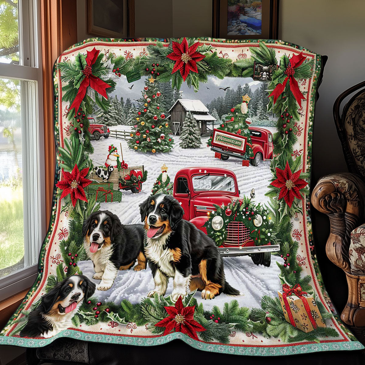 Christmas Truck Fun WN3008028CL Quilt