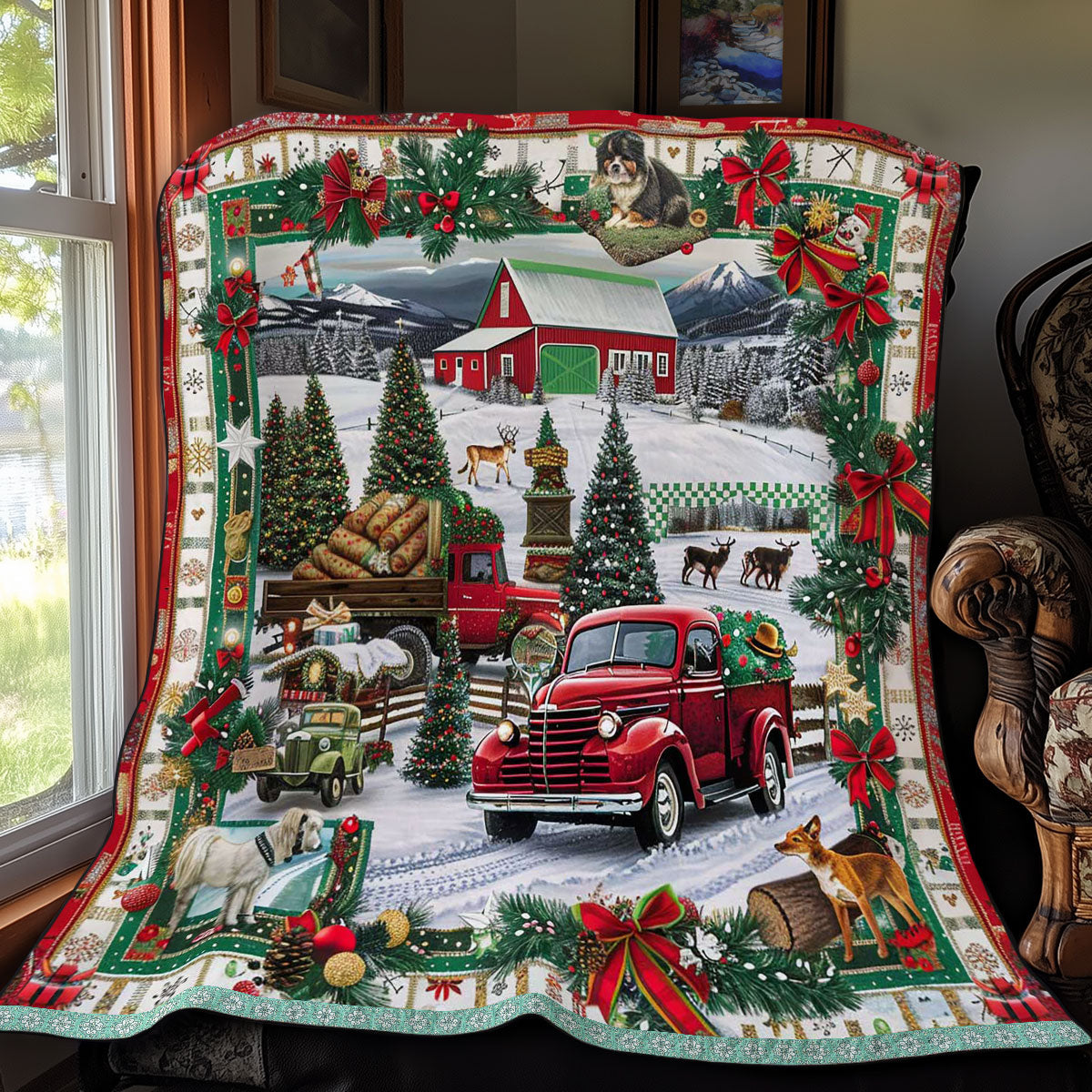 Christmas Truck Joy WN3008031CL Quilt