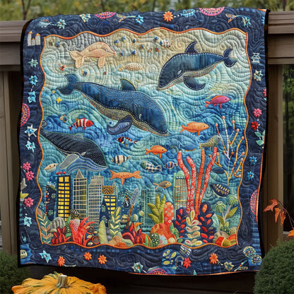 City Under Water WM0608024CL Quilt