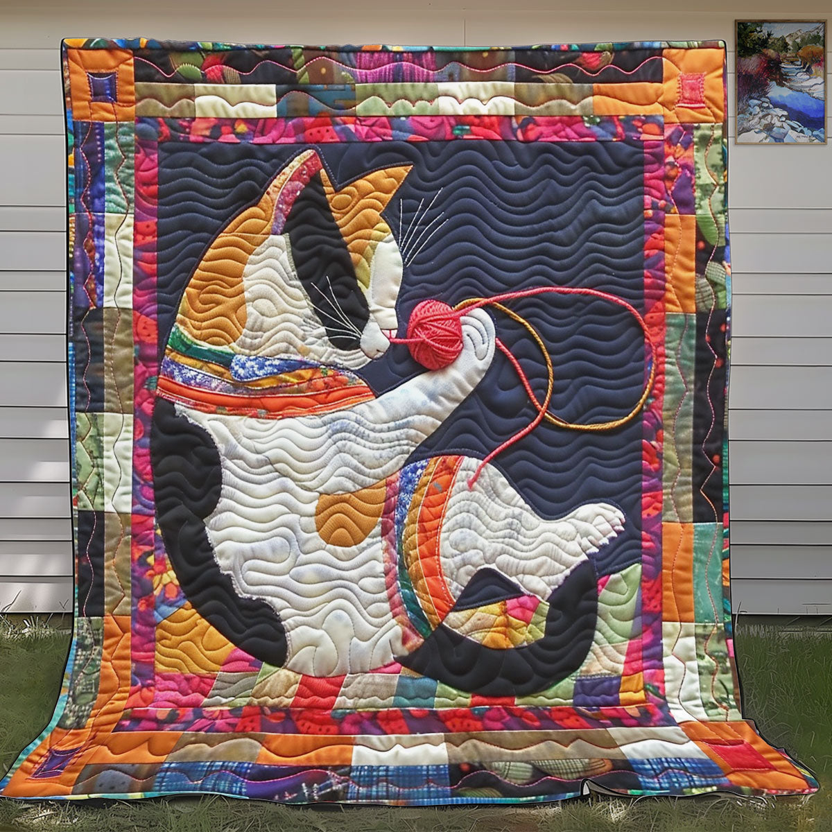 Colorful Cat And Yarn SR1308029CL Quilt