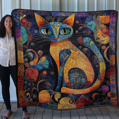 Colorful Cat Dreams WN0708025CL Quilt