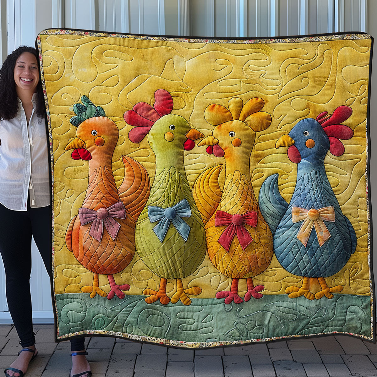 Colorful Chicken SR1508039CL Quilt