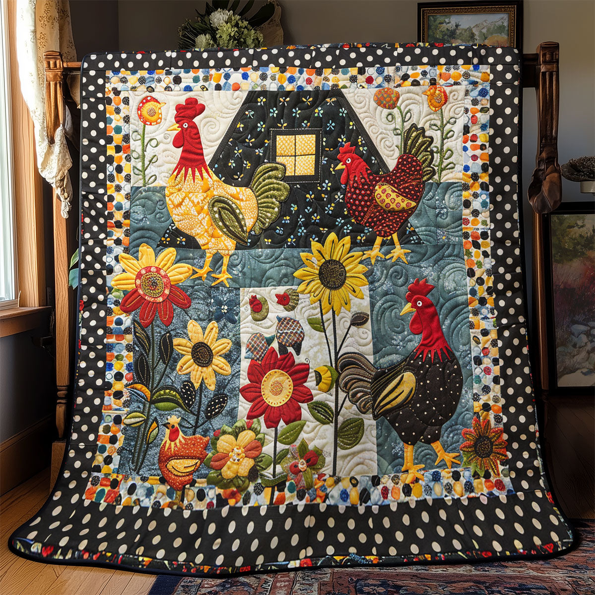 Colorful Chicken SR2208009CL Quilt