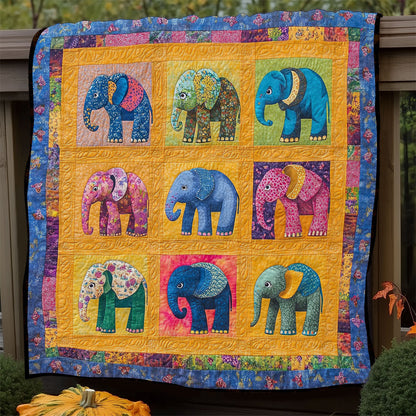 Colorful Elephants WM0608003CL Quilt