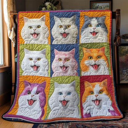 Colorful Happy Cat SR2608010CL Quilt