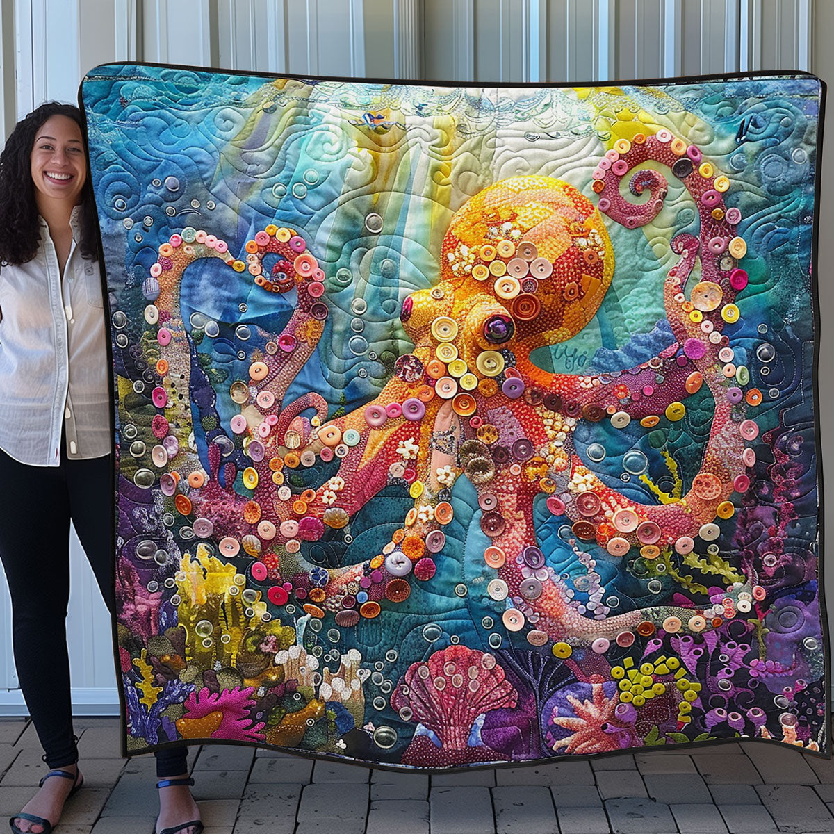 Colorful Octopus SR1608028CL Quilt