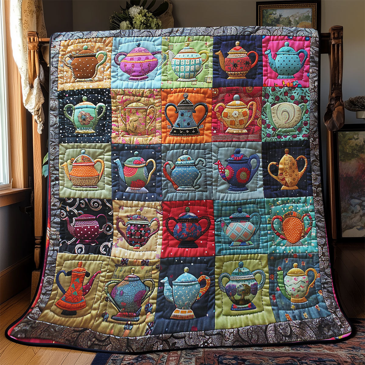 Colorful Tea Time SR2108021CL Quilt
