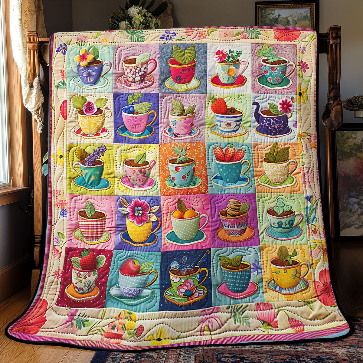 Colorful Tea Time SR2608022CL Quilt