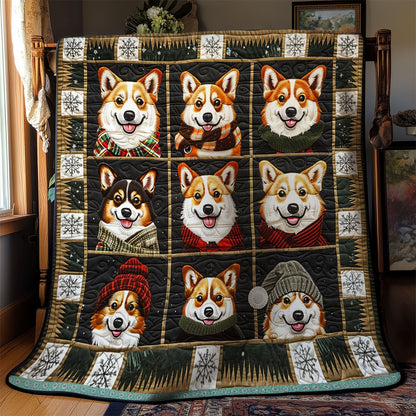 Corgis’ Happy Hideaway WN0909035CL Quilt