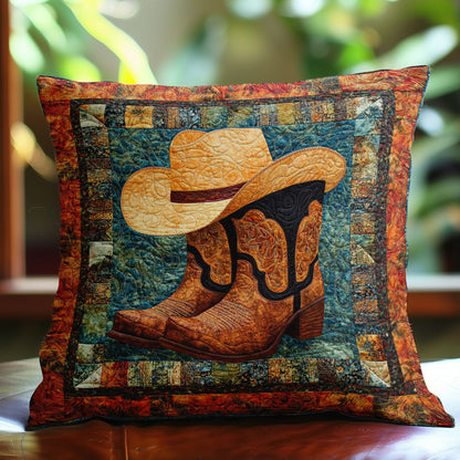 Cowboy Boots WN0208067CL Quilt Pillow Case