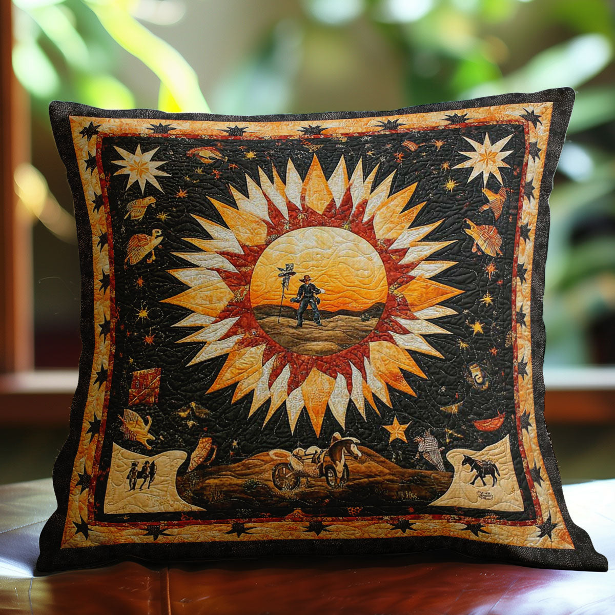 Cowboy Sun WN0108010CL Quilt Pillow Case