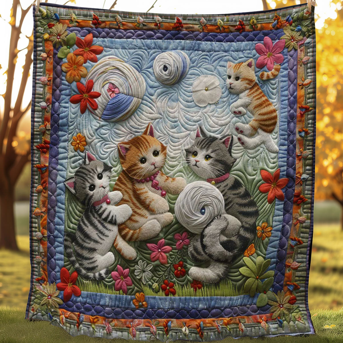 Cozy Cats WN0908141CL Quilt