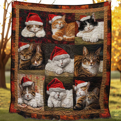 Cozy Christmas Cats WN1508105CL Quilt