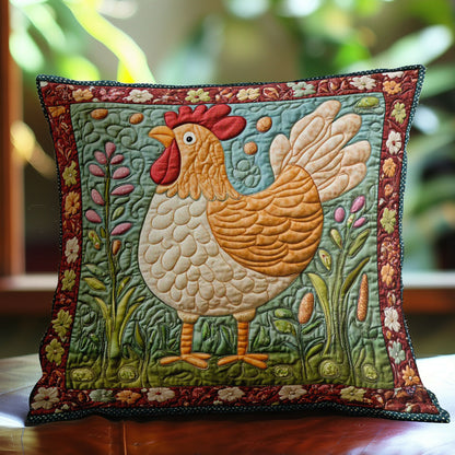 Cozy Cluck WN0208068CL Quilt Pillow Case