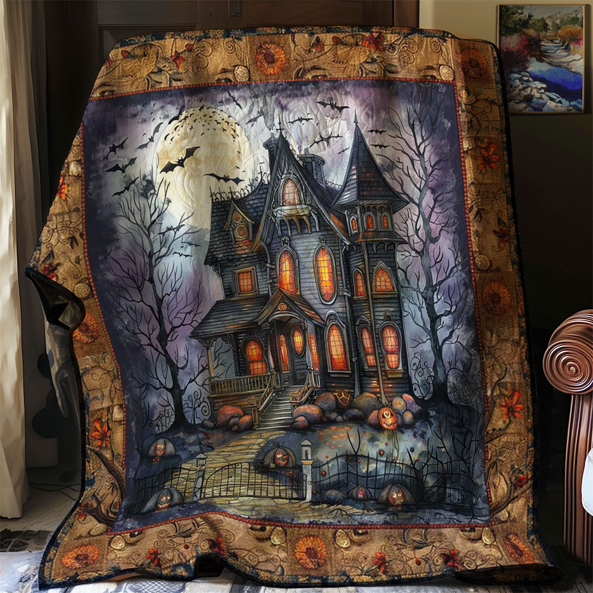 Creepy Castle of Spirits WN1908092CL Quilt