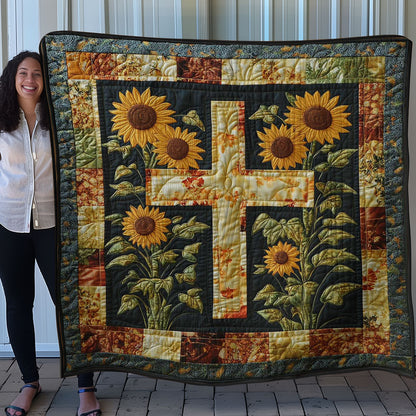 Cross & Sunflowers WN0208046CL Quilt