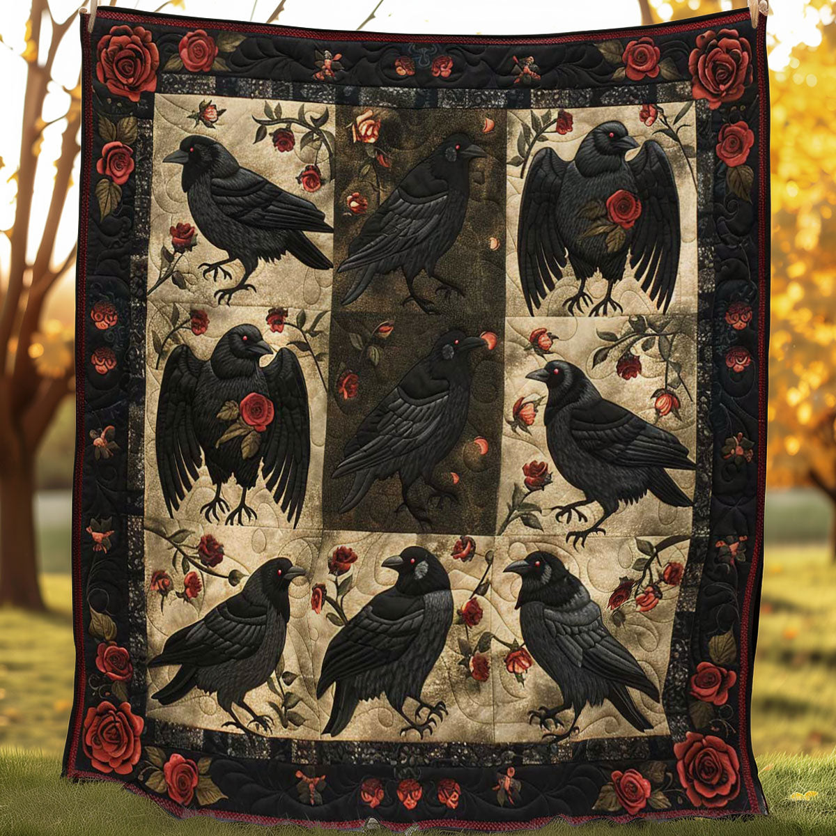 Crow Bloom Garden WN2108160CL Quilt