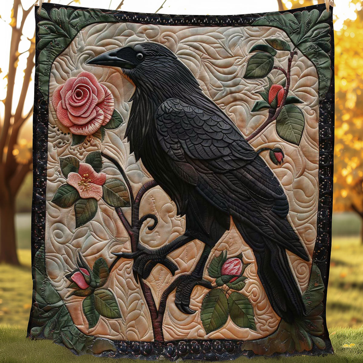 Crow Bloom WN2108144CL Quilt