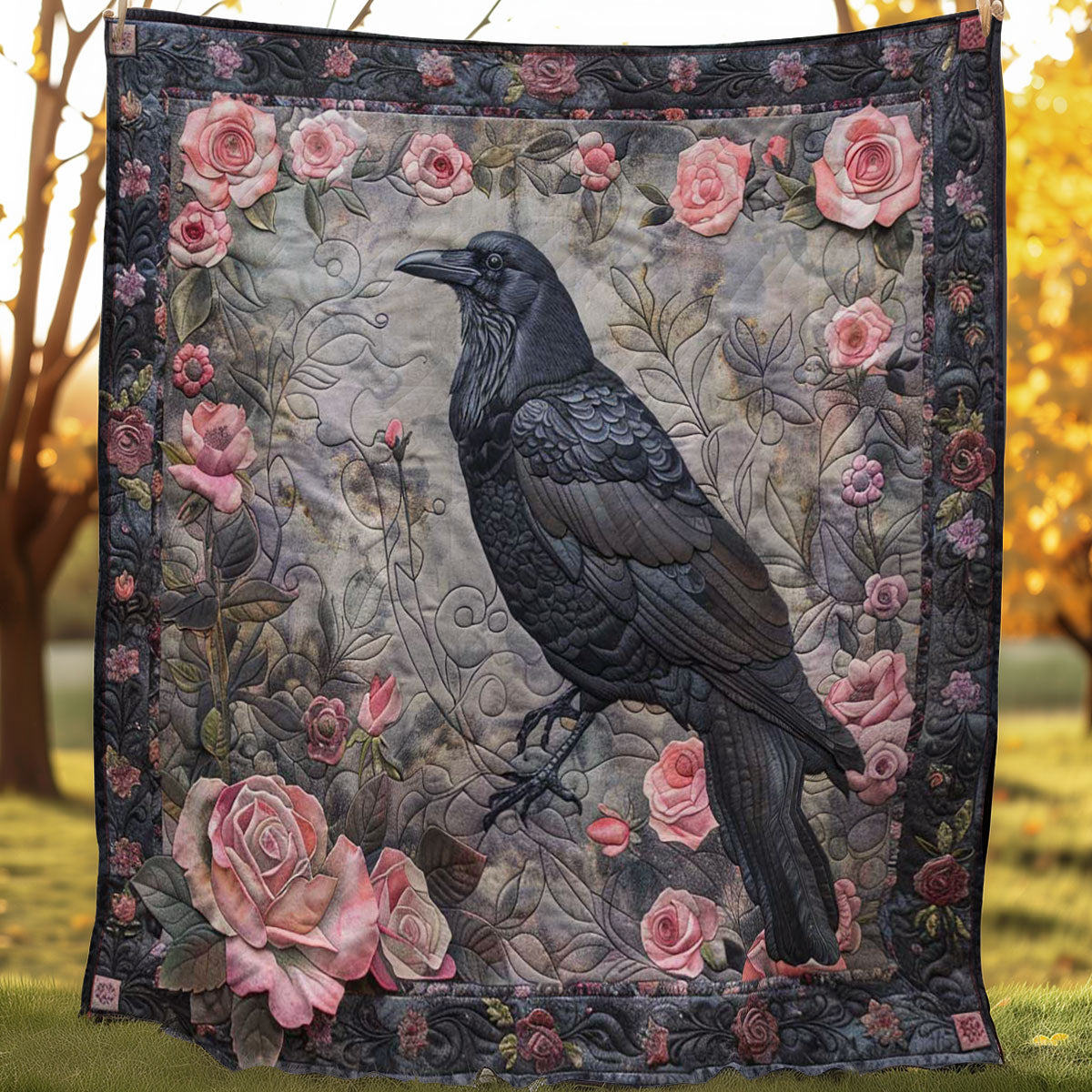 Crow Blossom Haven WN2108156CL Quilt