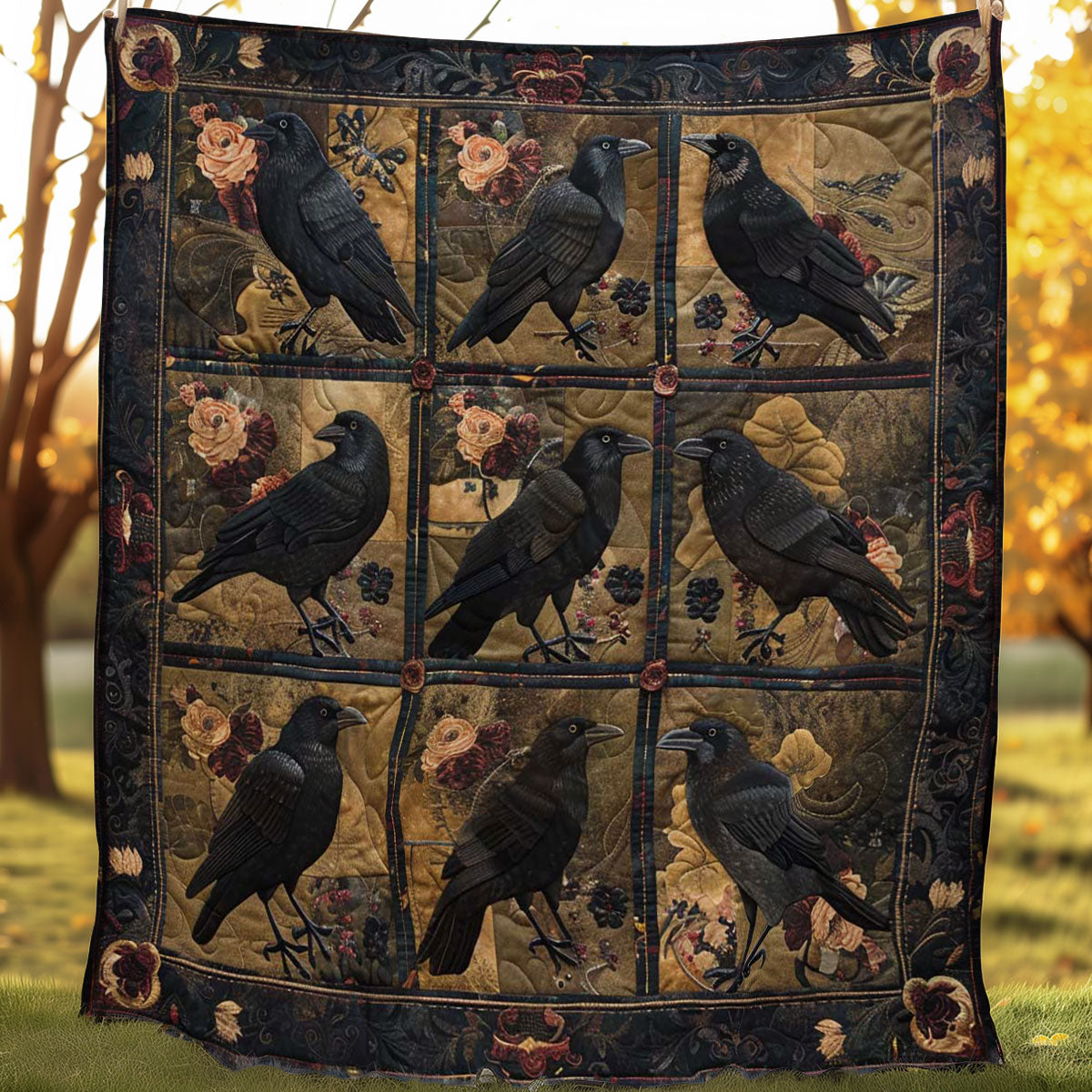 Crow Floral Haven WN2108162CL Quilt
