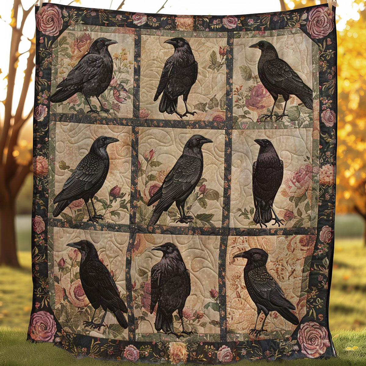 Crow Petal Garden WN2108158CL Quilt