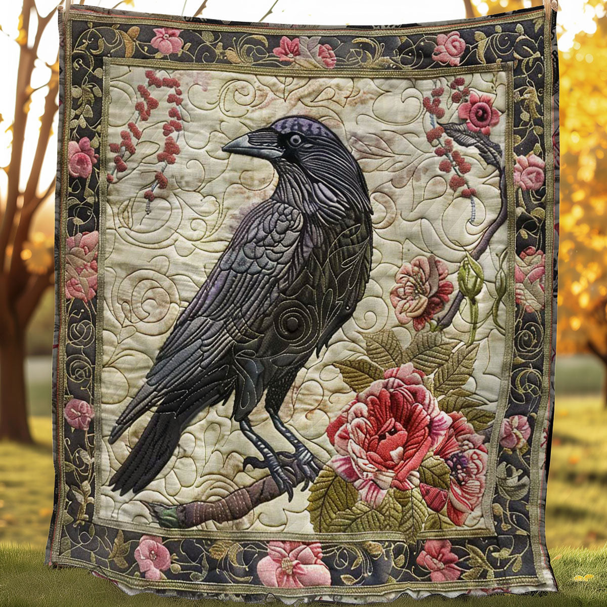 Crow Rose Garden WN2108141CL Quilt