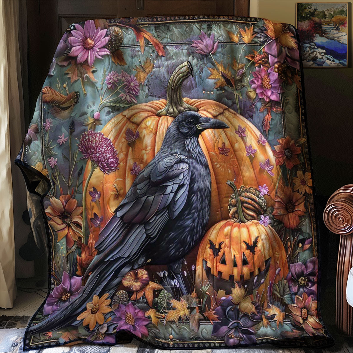 Crow's Pumpkin Patch WN1908069CL Quilt