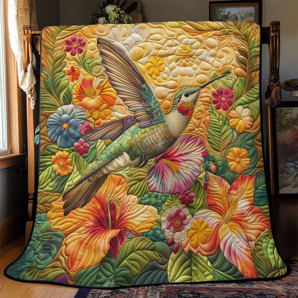 Crystal Hummingbird SR1908003CL Quilt