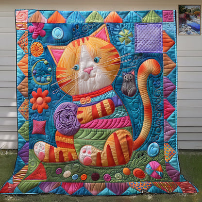 Cute Cat And Yarn SR1308044CL Quilt