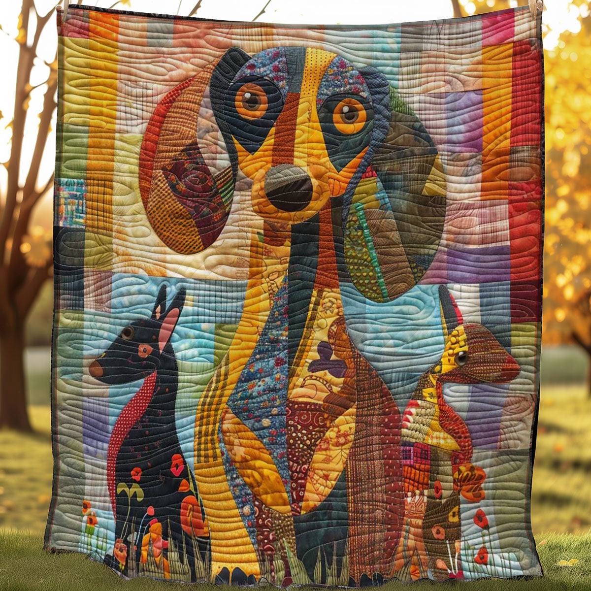 Dachshund Pals WN1508018CL Quilt