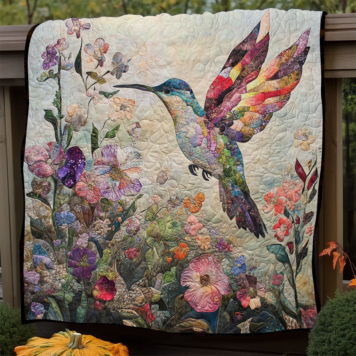 Daisy Hummingbirds WM0608035CL Quilt