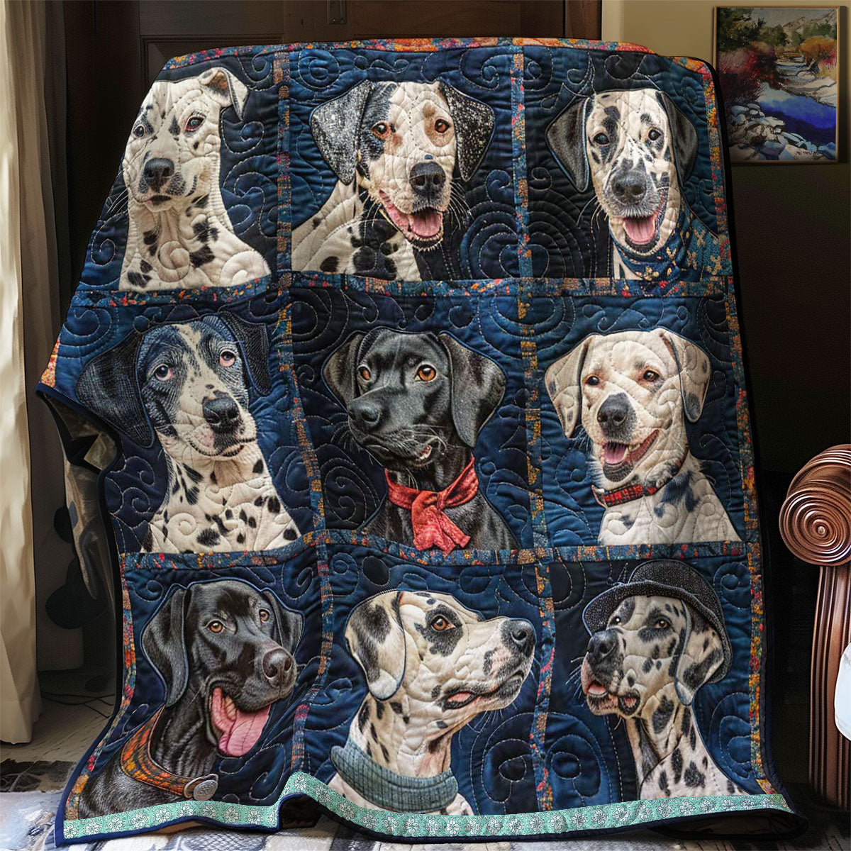 Dalmatian Lively Snuggle WN1209018CL Quilt
