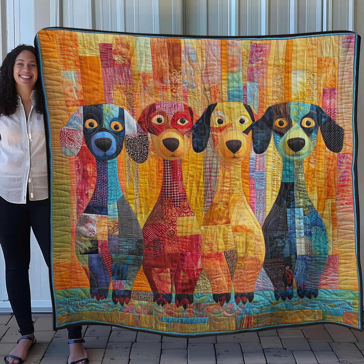 Dapper Dachshunds WN0508032CL Quilt