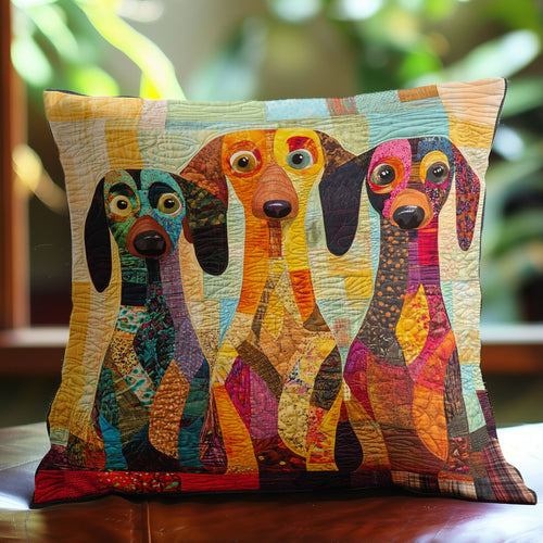 Darling Dachshunds WN2208067CL Quilt Pillow Case