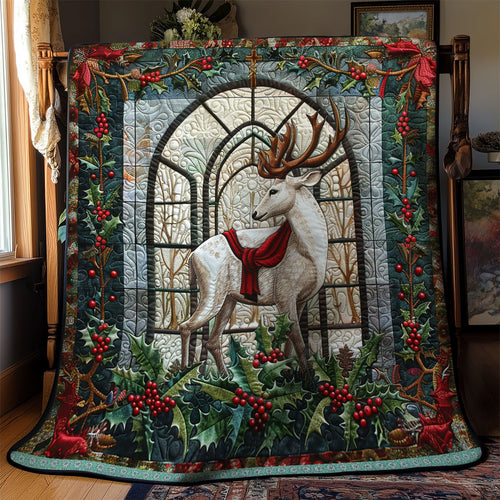 Deer In Winter's Embrace WN0909070CL Quilt
