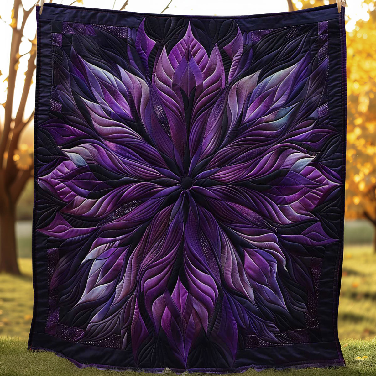 Delicate Purple Flower WN1508102CL Quilt