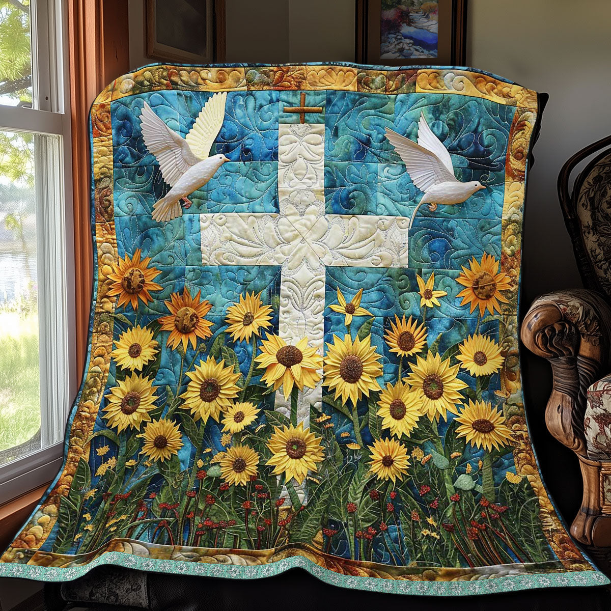 Divine Cross WN0509017CL Quilt