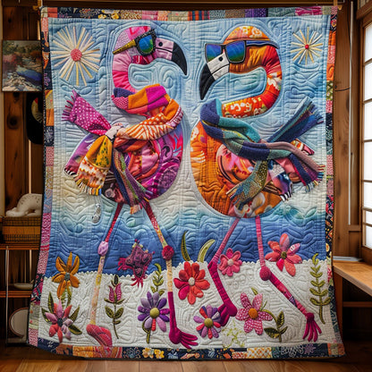 Double Flamingos WM2808077CL Quilt