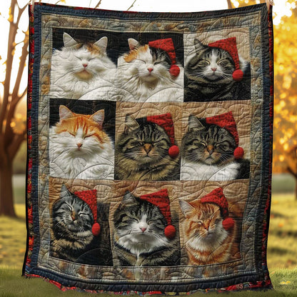 Dreamy Christmas Cats WN1508106CL Quilt