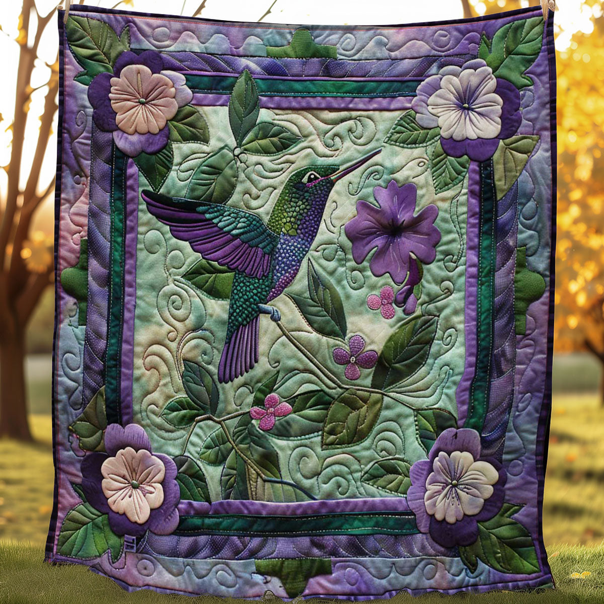 Dreamy Hummingbird WN0908133CL Quilt