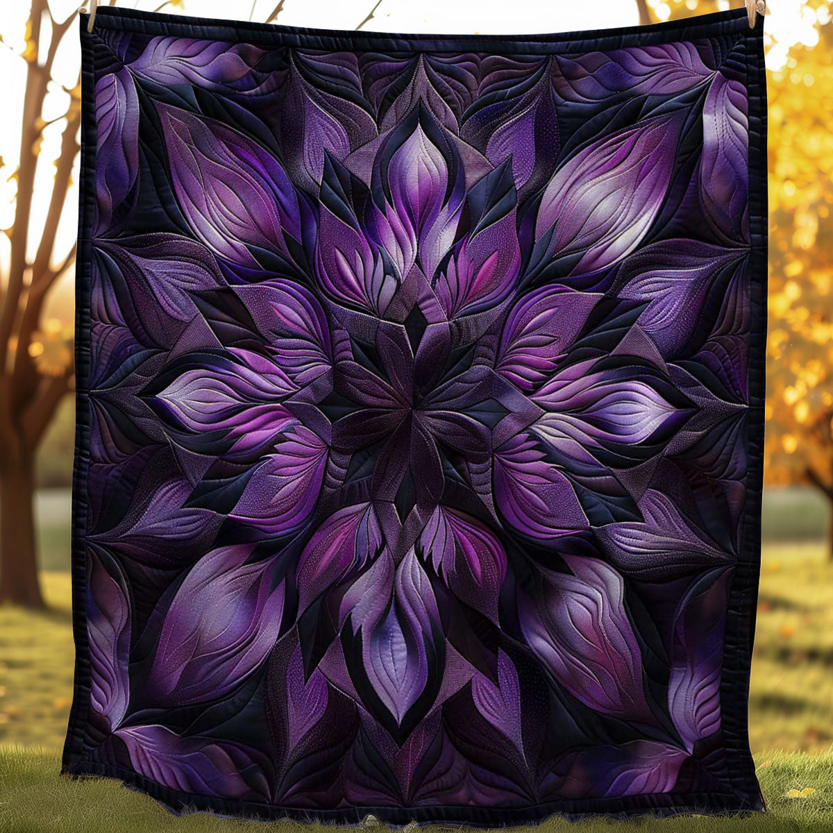 Dreamy Purple Flower WN1508100CL Quilt