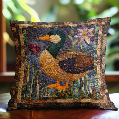 Duck And Flowers WN3107061CL Quilt Pillow Case